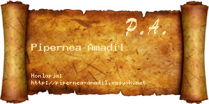 Pipernea Amadil névjegykártya